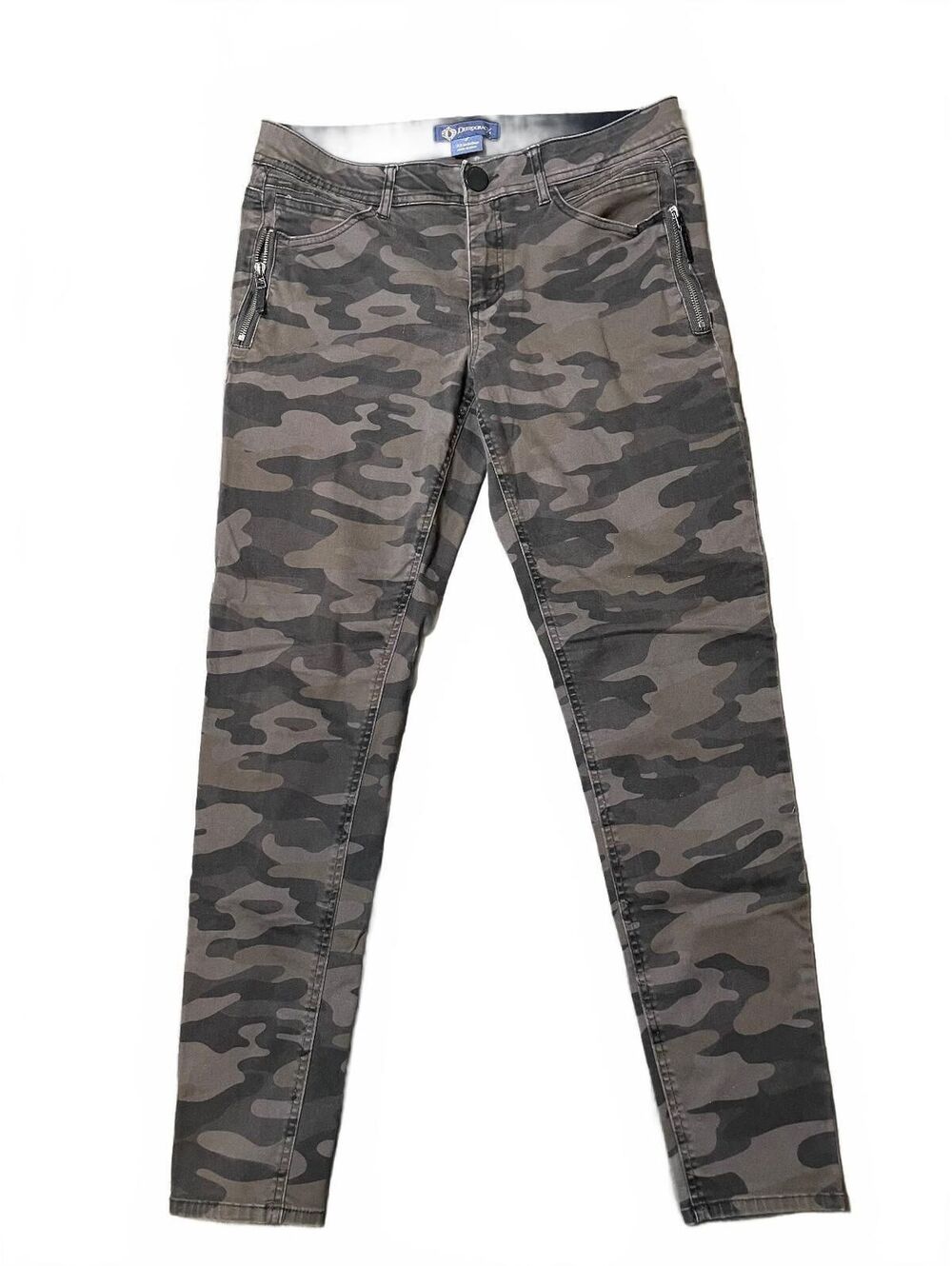 Democracy Absolution Women’s Camo Emo Grunge Straight Leg size 8 EUC-098